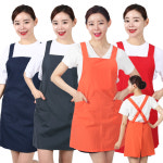 WAE26 치마 X형 앞치마 미용실 애견 네일 홀서빙 : 레뷰가운