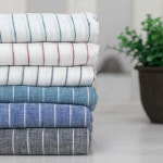 원단마트 20수 패브릭 천 퓨어 린넨원단 linen 쿡 스트라이프원단 6종 [J2001,J2014,J2005,J1999,J1940,J1941] : 골드뷰
