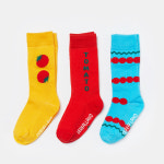 토마토빌리지 3종 유아 양말 세트 아기 양말 여아 아동 남아 가을 니삭스 : 시리얼랜드온라인