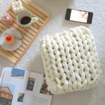 자이언트얀 1kg 패브릭얀 실 점보얀 벨벳 가방 만들기 핸드니팅 뜨개실 : 마고루체