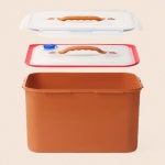 파김치 누름통 김장 김치 독 장아찌 누름판 보관통 : Allmine