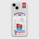 gummys milk 아이폰 15 폰케이스 투명 하드 카드 수납 : 더나인몰