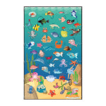 스티커 바다농장 SS-108(4매) 꾸밈스티커 장식용 견출지 다이어리용 : 모두마니