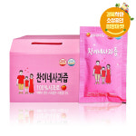 찬이네사과즙 국내산 무첨가 생사과즙 100ml 50포 : 찬이네과수원