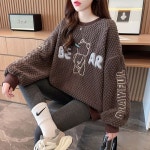 애니율 여성 캐주얼 오버핏 기모 양털 티셔츠 G2277 : 애니율
