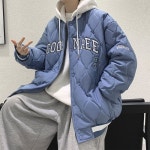 애니율 남성 겨울 빅사이즈 후드 패딩 야구 점퍼 G2357 : 애니율