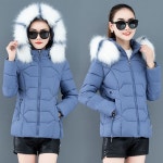 애니율 여성 겨울 패션 퍼 후드 숏 패딩 점퍼 G2336 : 애니율
