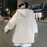 애니율 남성 가을 겨울 양털 후드 양면 점퍼 G2360 : 애니율