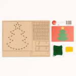 크리스마스만들기 스트링아트도안 유아집콕놀이 미술재료 초등만들기키트 종 : 아이좋아라