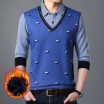 애니율 남성 겨울 기모 레이어드 셔츠 티셔츠 G2396 : 애니율