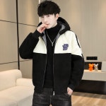 애니율 남성 빅사이즈 집업 후드 양털 자켓 G2388 : 애니율