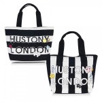 휴스토니 여성 골프 토트백 스트라이프 파우치 다기능 디자인 소지품보관수납 여자라운딩가방 : 다도매몰