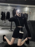 애니율 여성 니트 스웨터 스커트 투피스 세트 G2440 : 애니율
