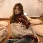 애니율 여성 폴라넥 크리스마스 니트 스웨터 G2466 : 애니율