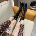 애니율 여성 가을 겨울 패션 가죽 롱 부츠 G2493 : 애니율