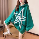애니율 여성 가을 겨울 오버핏 후드 티셔츠 G2522 : 애니율