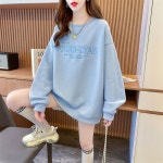 애니율 여성 가을 겨울 기모 오버핏 티셔츠 G2521 : 애니율