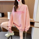 애니율 여성 가을 겨울 기모 오버핏 티셔츠 G2521 : 애니율