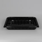 PET 반찬 과일 샐러드 포장용기 KS-3223-1 블랙 세트 280개 : 용기야