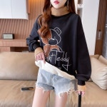 애니율 여성 가을 겨울 폴라넥 기모 티셔츠 G2549 : 애니율