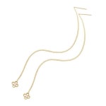 정품 14K GOLD 금빛 플라워 롱 귀걸이 G293 : 롬롬상점