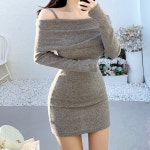 겨울 향기 오프숄더 원피스 : 보보어패럴주식회사