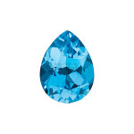 AAA+스위스블루토파즈물방울패싯스톤 6mm x 8mm 5개입 : 영진재료 비즈몰
