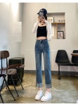애니율 여성 봄 가을 캐주얼 9부 청바지 G2652 : 애니율