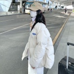애니율 여성 겨울 캐주얼 오버핏 패딩 점퍼 G2688 : 애니율
