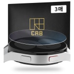 CRB 갤럭시워치6 / 갤럭시워치5 / 워치4 풀커버 강화유리 액정 보호필름 3매 40mm : CRB