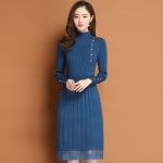 애니율 여성 가을 겨울 레이스 니트 원피스 G2729 : 애니율