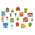 TOOKY 원목 블럭 우리마을 144 장난감 어린이집 나무 창의블럭 크리스마스 : 맘앤아이샵