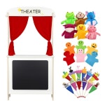 어린이 연극놀이 막대 손인형 극장 풀세트 돌봄센터 인형극 구연동화 집콕놀이 : 제제 마켓