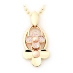 18K 14K 아이올라 큐티 플라워 오브제 펜던트 : 베라상점