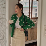 도트미 라운드넥 니트 가디건 [44-110] : 리리앤코