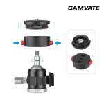 CAMVATE 캠베이트 C3017 카메라 퀵릴리즈 콜드슈 볼헤드 : 유쾌한생각