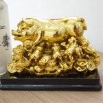 노래주점 음식점 개업집 황금복돼지가족 새해선물 조각품 : 스토어비425