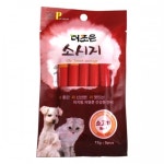 강아지 간식 애견 소세지소고기 5p 10개 반려견 중년견 : 한마켓다팜