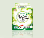 봄날애 소변패드 일자기저귀 절약형 30매입-1팩/성인용 속기저귀 : 미소팜