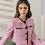 [룩캐스트] 핑크 미나 콤비 트위드 자켓 / PINK MINA COMBI TWEED JACKET : 룩캐스트 LOOKAST