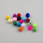 가락지 매듭 구슬 1P 색상랜덤 전통 한복 만들기 재료 소품 파인 팔찌 노리개 장신구 옷핀 프로치 DIY 공예 수예 : 두리워크