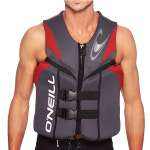 [웨이크백 증정] 오닐 리액터 USCG/ULC 남성 라이프자켓 (부력최상) - 4720 REACTOR USCG VEST - N32 GRAPHITE RED BLACK : 오닐공식... 