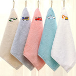 어메니티타올 어린이집 고리수건 40수 70g 혼합 5장 자동차 자수 핸드 타올 손수건 선물 : 어메니티타올