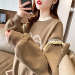 애니율 여성 봄 가을 캐주얼 오버핏 티셔츠 G2850 : 애니율