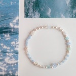 바다 시리즈 스왈 진주 비즈 사계절 팔찌 우정 커플 팔찌 : 프롬러브