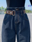 애니율 여성 봄 가을 데님 배기 청바지 G2866 : 애니율