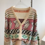 애니율 여성 봄 가을 캐주얼 니트 가디건 G2872 : 애니율