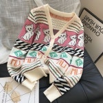 애니율 여성 봄 가을 캐주얼 니트 가디건 G2872 : 애니율