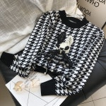 애니율 여성 가을 겨울 체크 큐빅 니트 스웨터 G2876 : 애니율