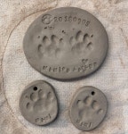 (소소네도자기)반려동물 강아지 고양이 아기 발도장 발자국 셀프 찍기 도자기 키트 : 소소네도자기